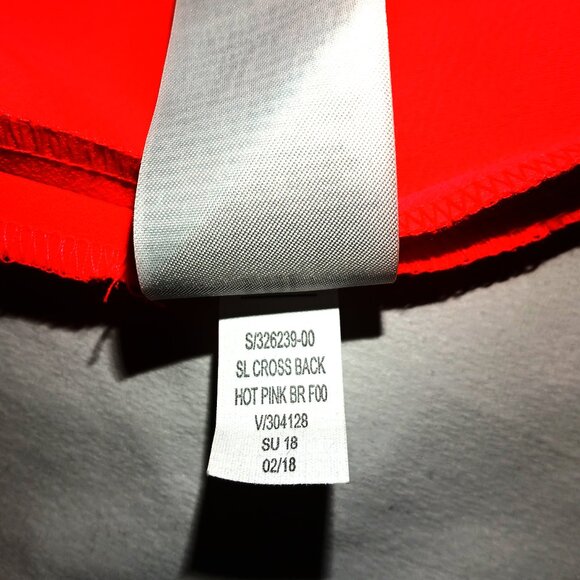 Banana Republic SL Cross Back Hot Pink BR Foo Jumpsuit Size 6 - Picture 8 of 10